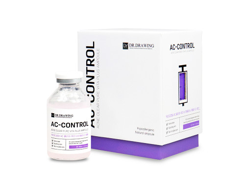 Dr. Drawing Skin Control Ampoule AC Очищающая сыворотка для лица для мезороллера /под мезороллер для лица и дермапен против акне, 35 мл