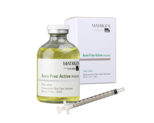 Matrigen Acne Free Active Ampoule Очищающая ампульная сыворотка для лица для мезороллера /под мезороллер для лица и дермапен /50 мл